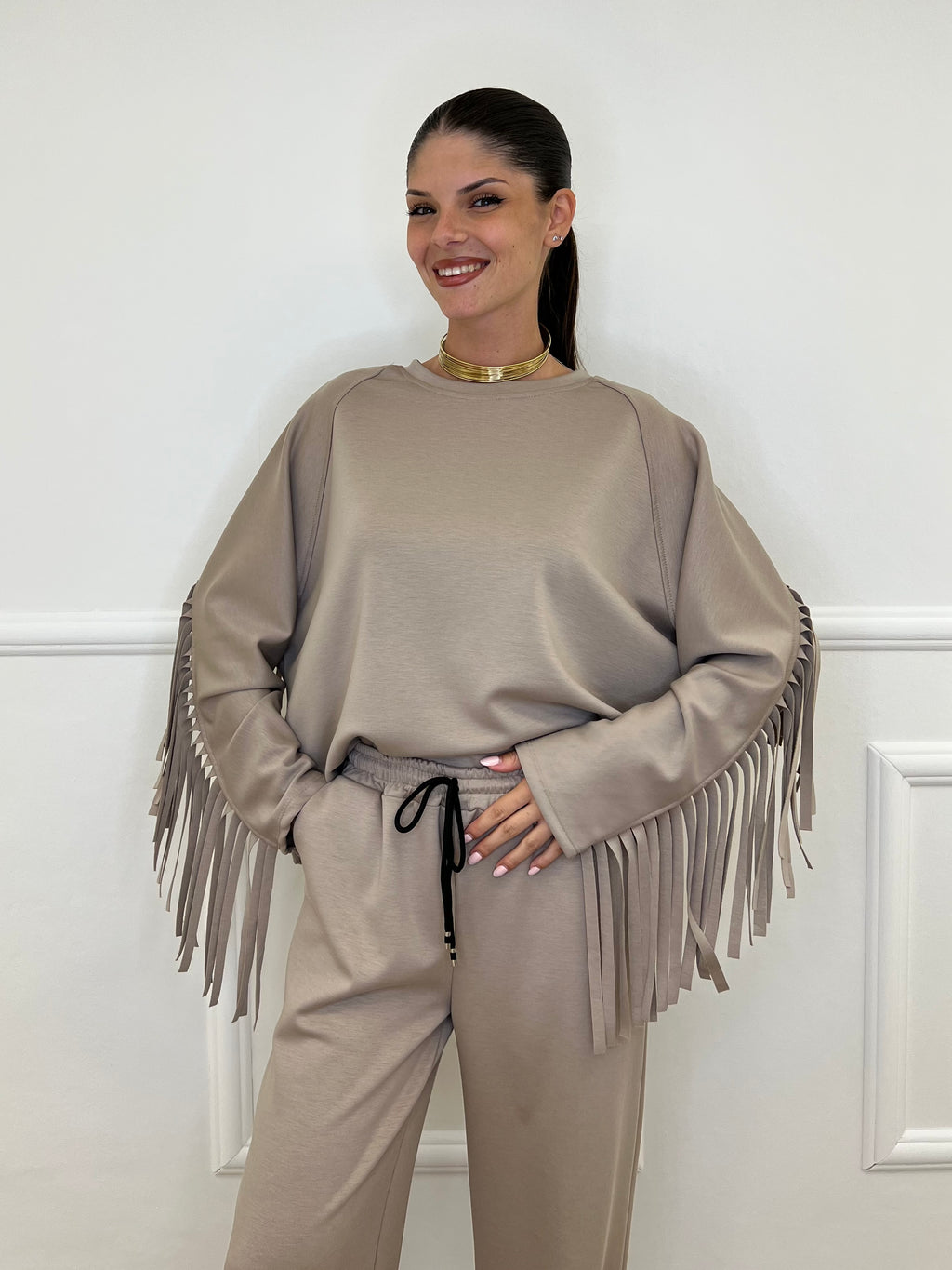 Felpa Frange 11792 Mocha