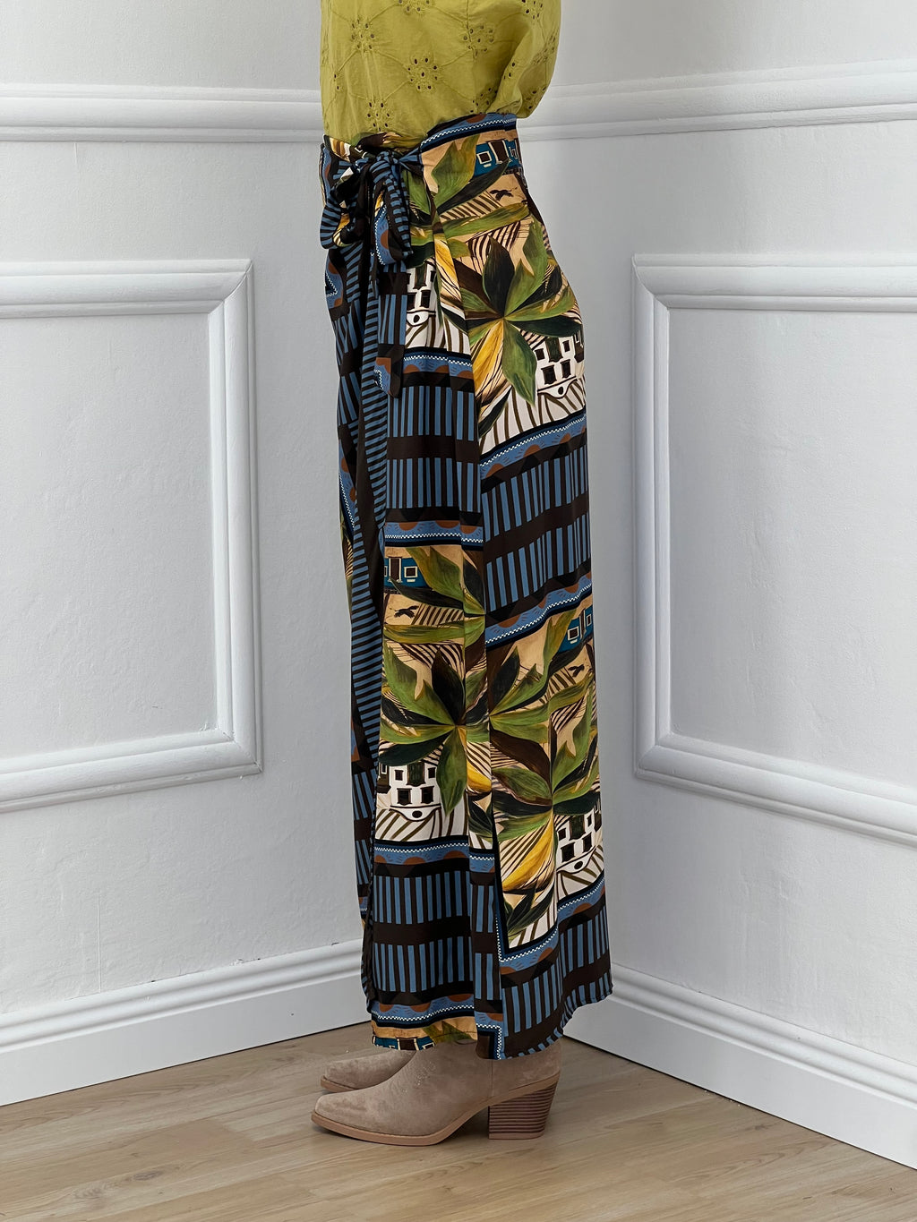 Gonna Pareo Palme 26272 Azzurro