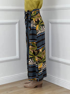 Gonna Pareo Palme 26272 Azzurro