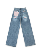 Jeans Con Tasca Strass 1960 Rosa