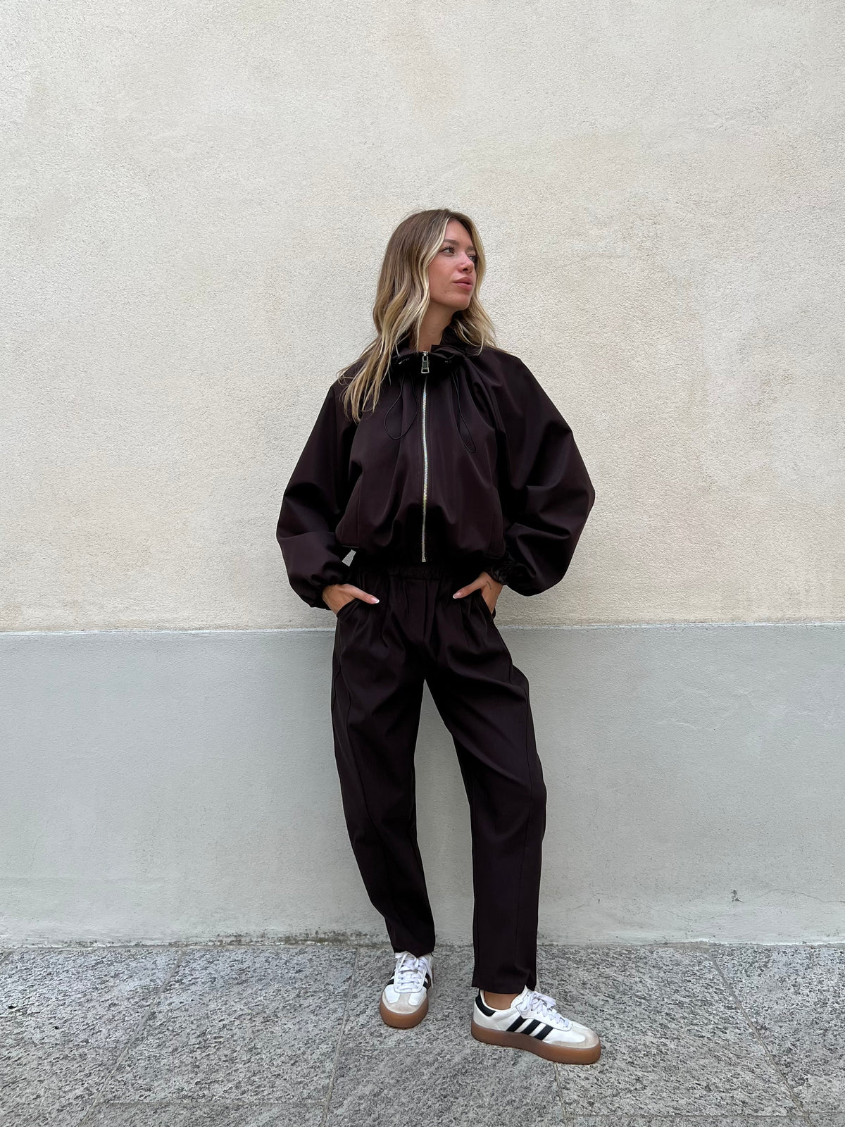 Giacca Bomber 11503 Marrone