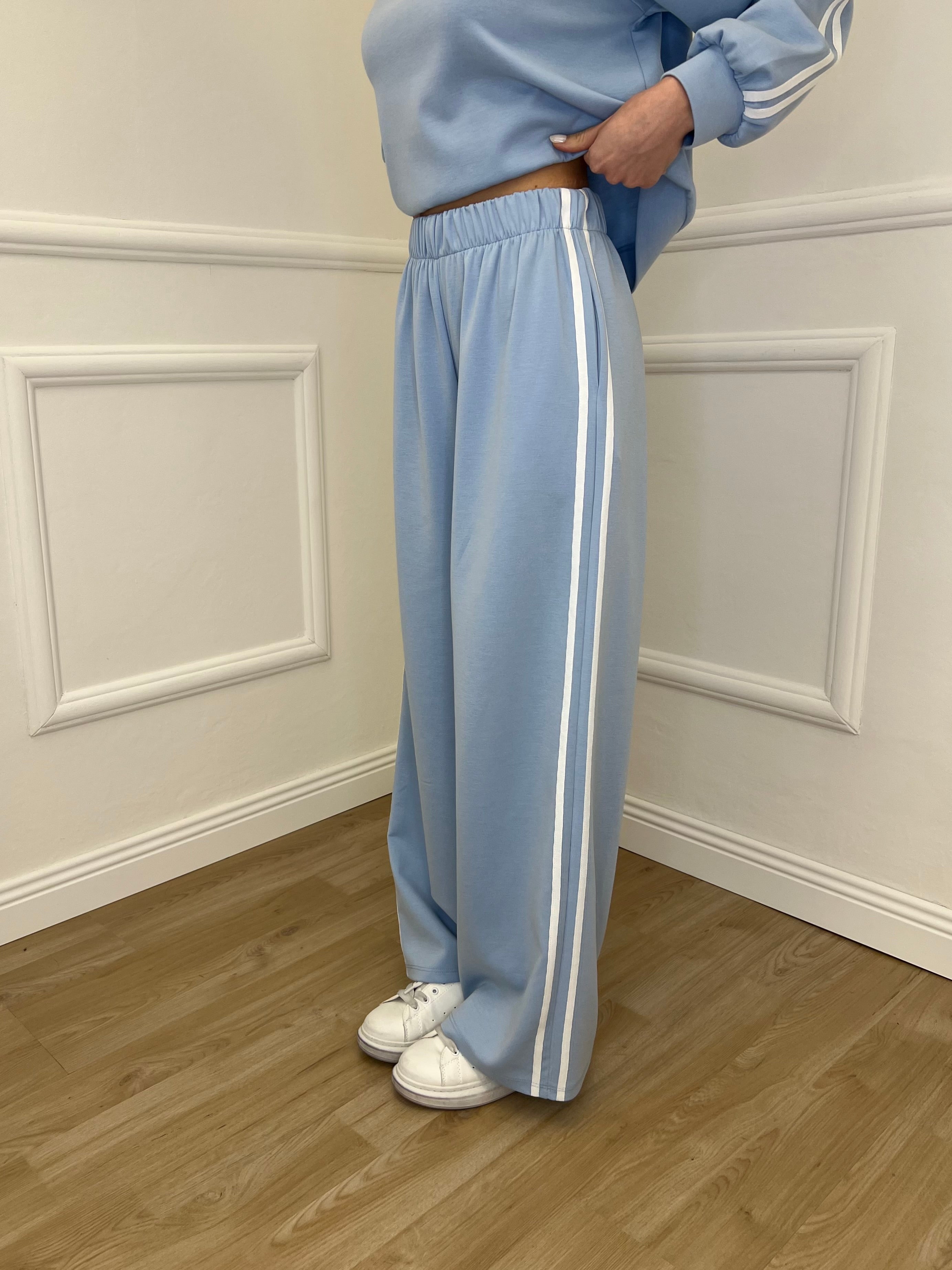 Tuta Bande Girocollo 88426 Azzurro