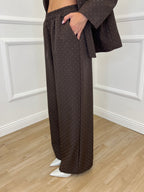 Tailleur Micro Borchie L5181 Caffè - Bazar Abbigliamento