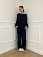 Tuta Bande Girocollo 88426 Blu