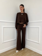 Felpa Crop 83625 Moro