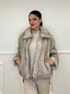 Pelliccia Zip C058 Ecru