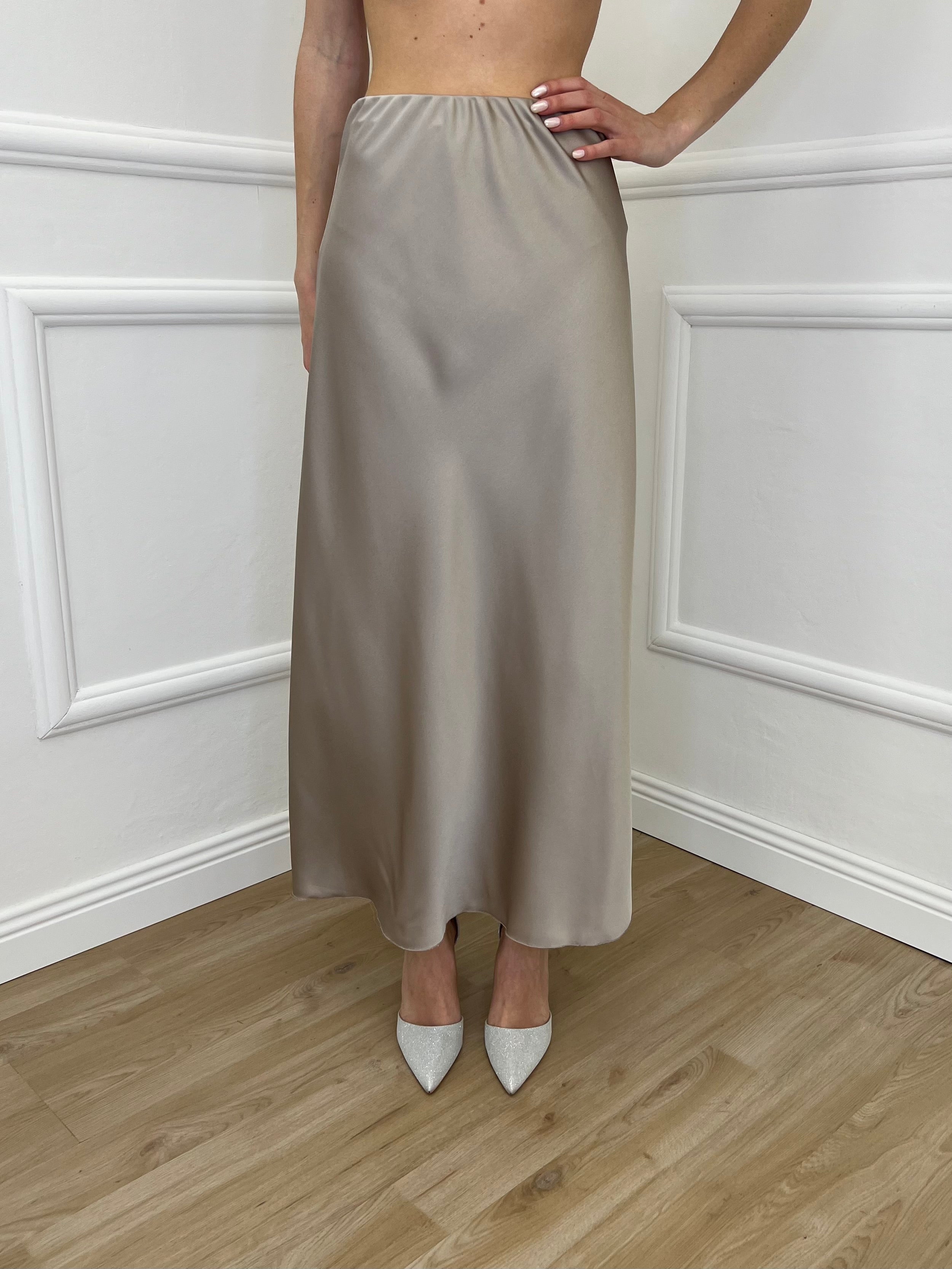 Gonna Satin 2236 Sabbia