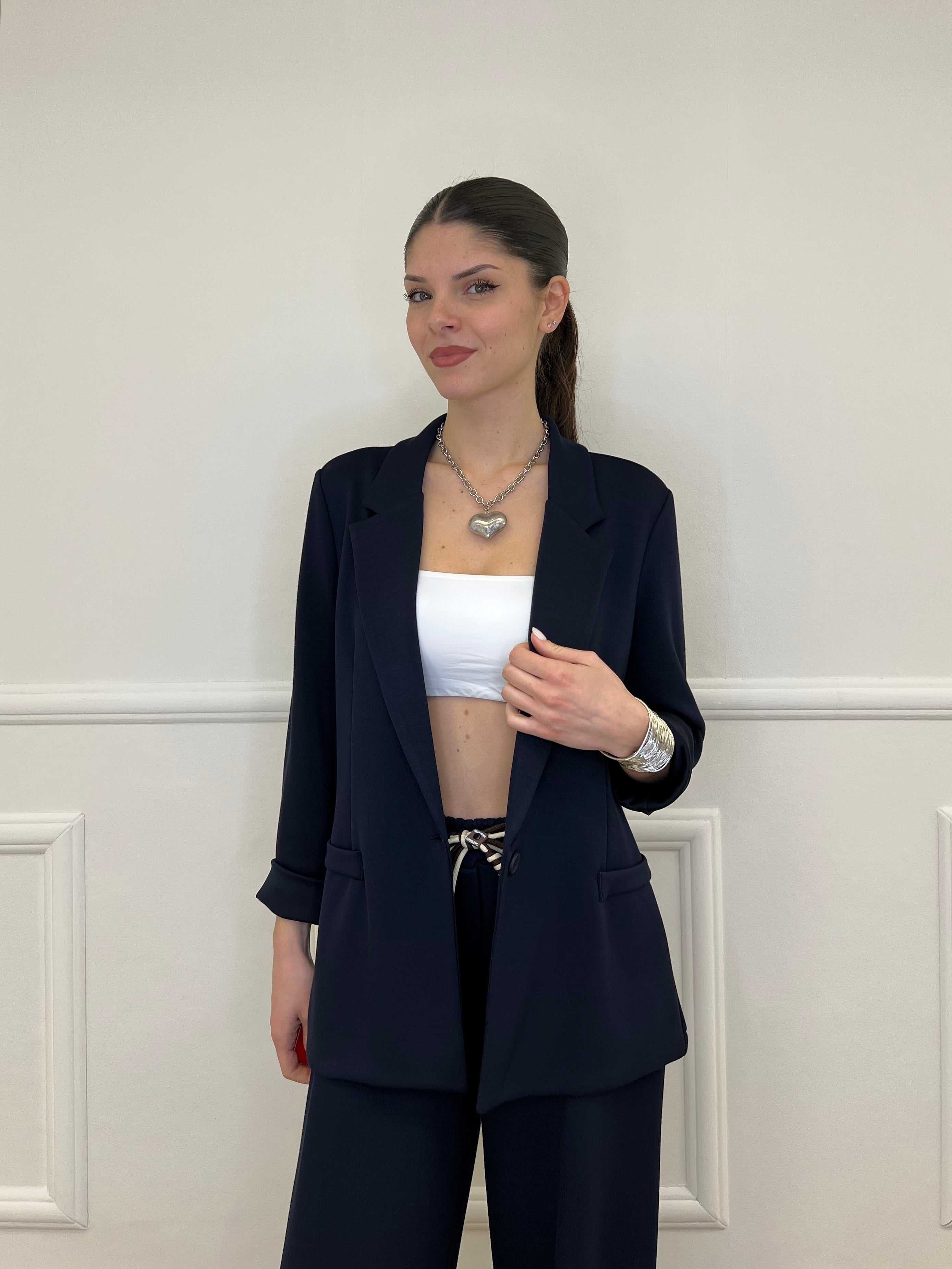 Blazer in Viscosa 27435 Blu