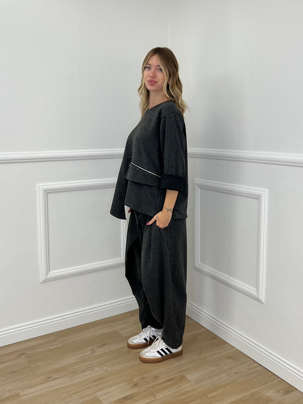 Pantalone Regimental Portafoglio 51268 Grigio