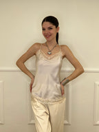 Top In Satin Con Pizzo 18673 Nude