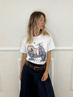 T-shirt Over Scooter Strass