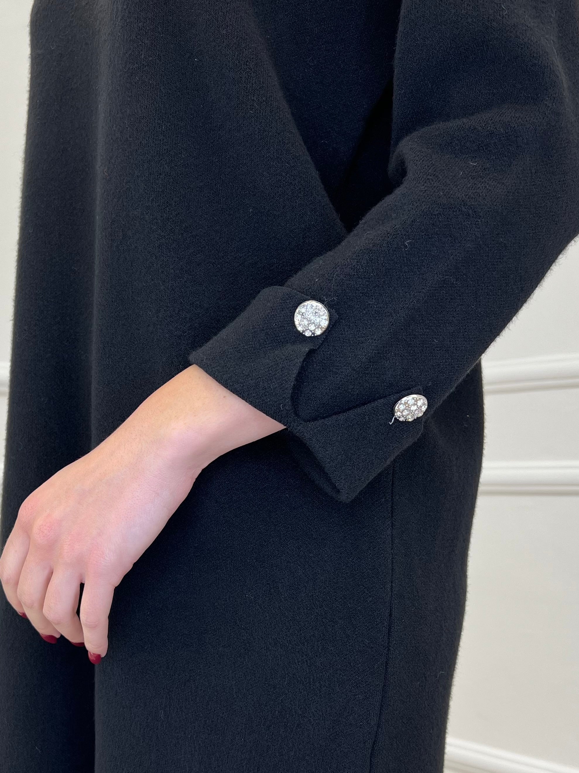 Abito in Maglia 9432 Nero