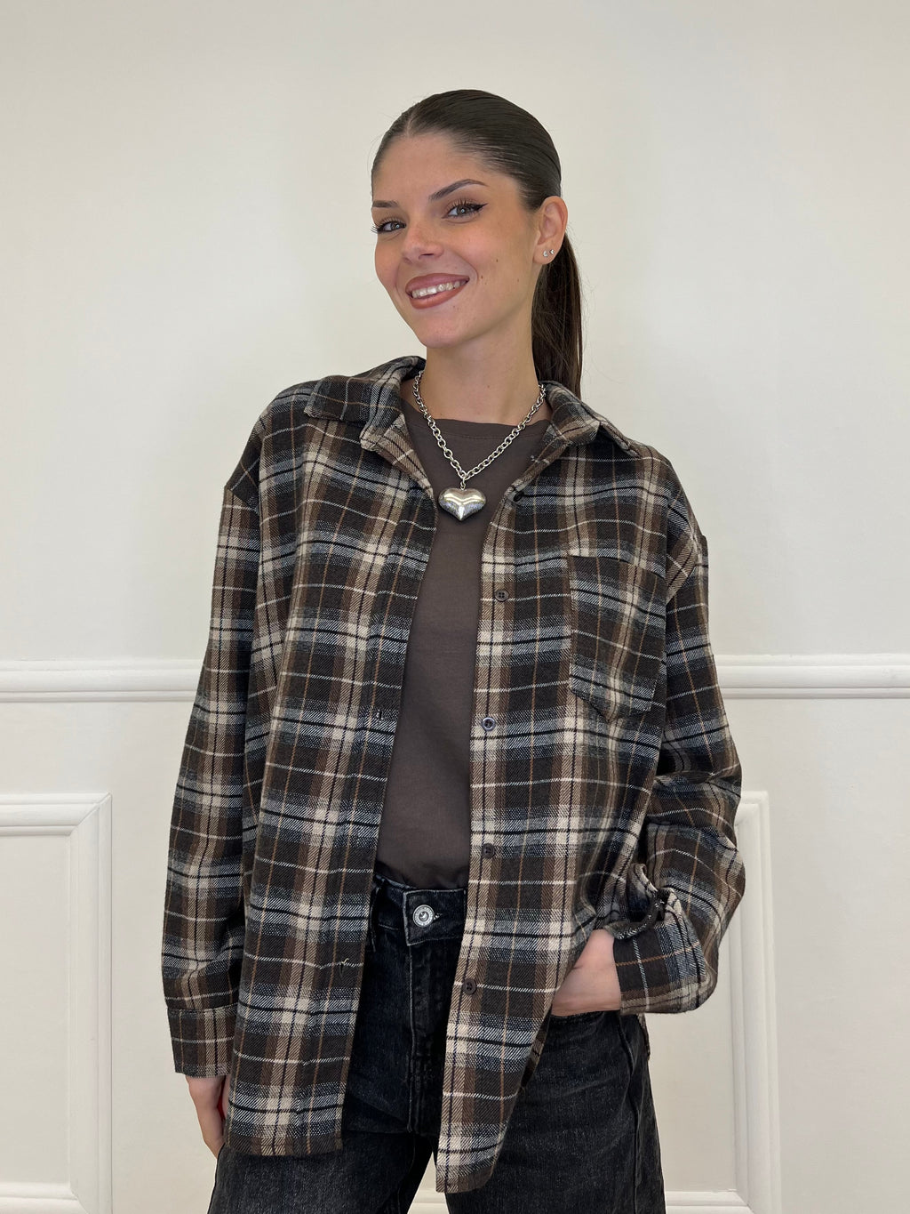 Camicia Madras 25864 Moro