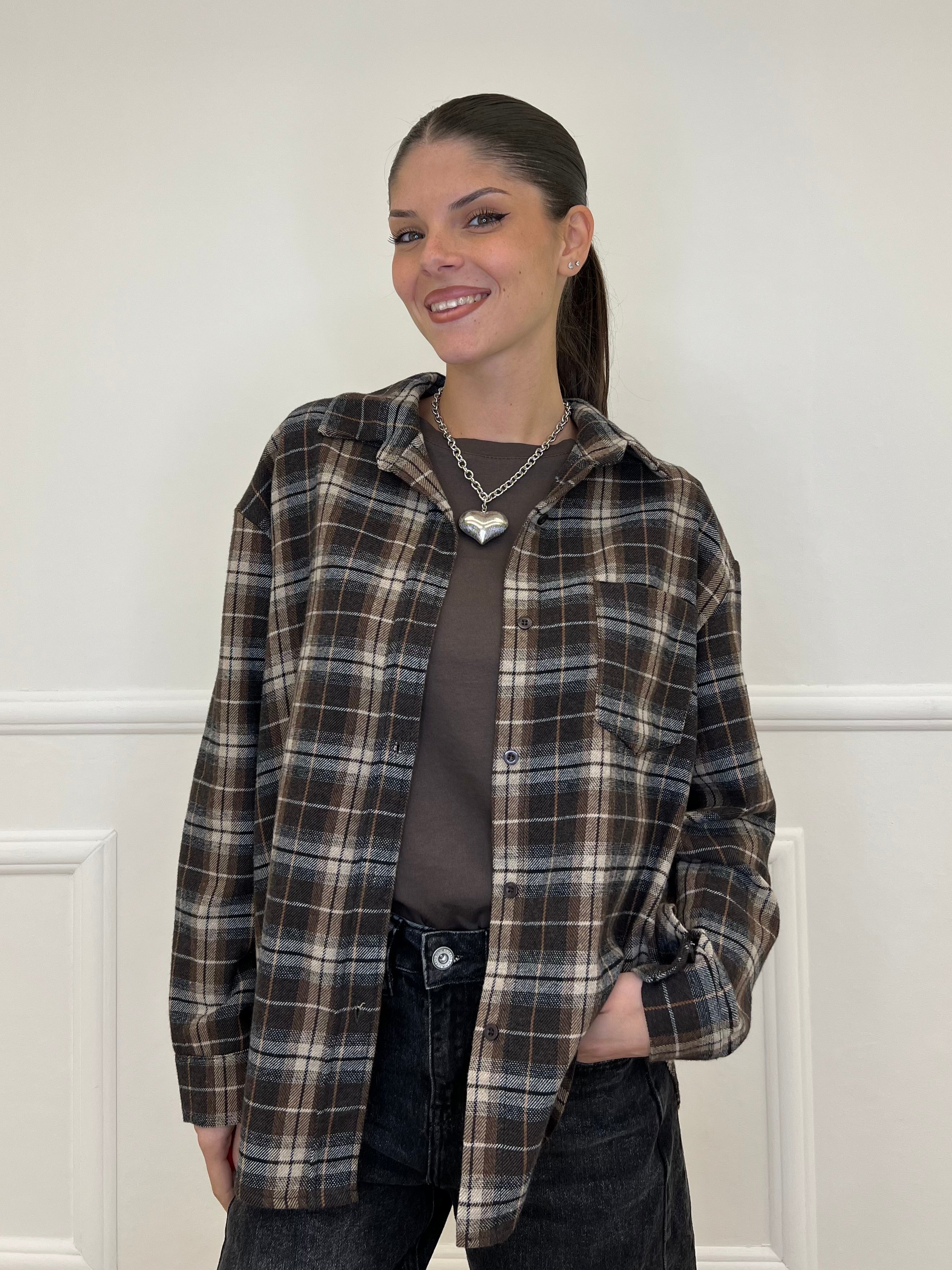 Camicia Madras 25864 Moro