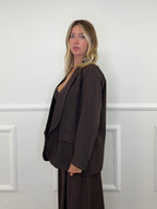 Blazer Over Sciallato 25433 Marrone