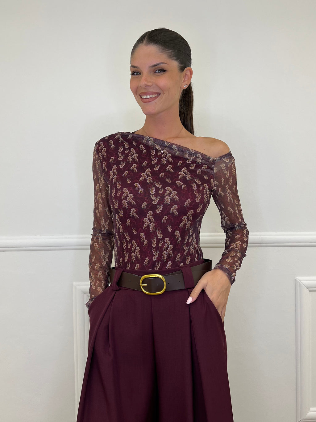 Maglia Microrete Monospalla 11396 Bordeaux