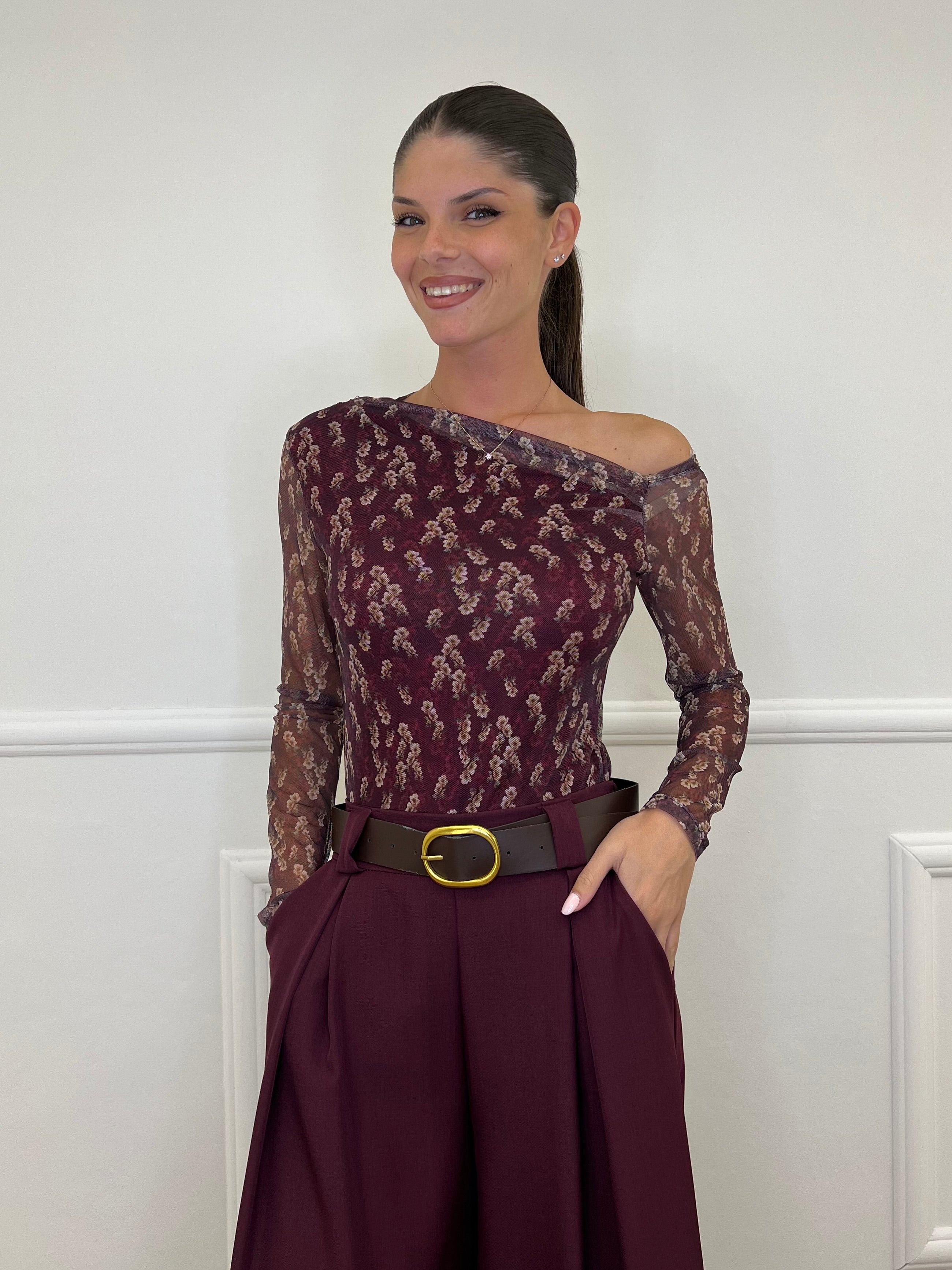 Maglia Microrete Monospalla 11396 Bordeaux