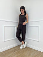 Pantalone Regular Bengalina 9230 Marrone