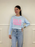 Maglia "Non Mi Dovete Stressare" 3695 Azzurro