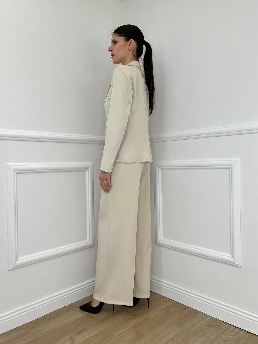 Pantalone Gabardine Straight Fit 8799 Beige