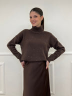 Dolcevita Micro Paillettes 25100 Marrone