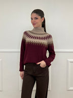 Maglia Norvegese 8240 Burgundy