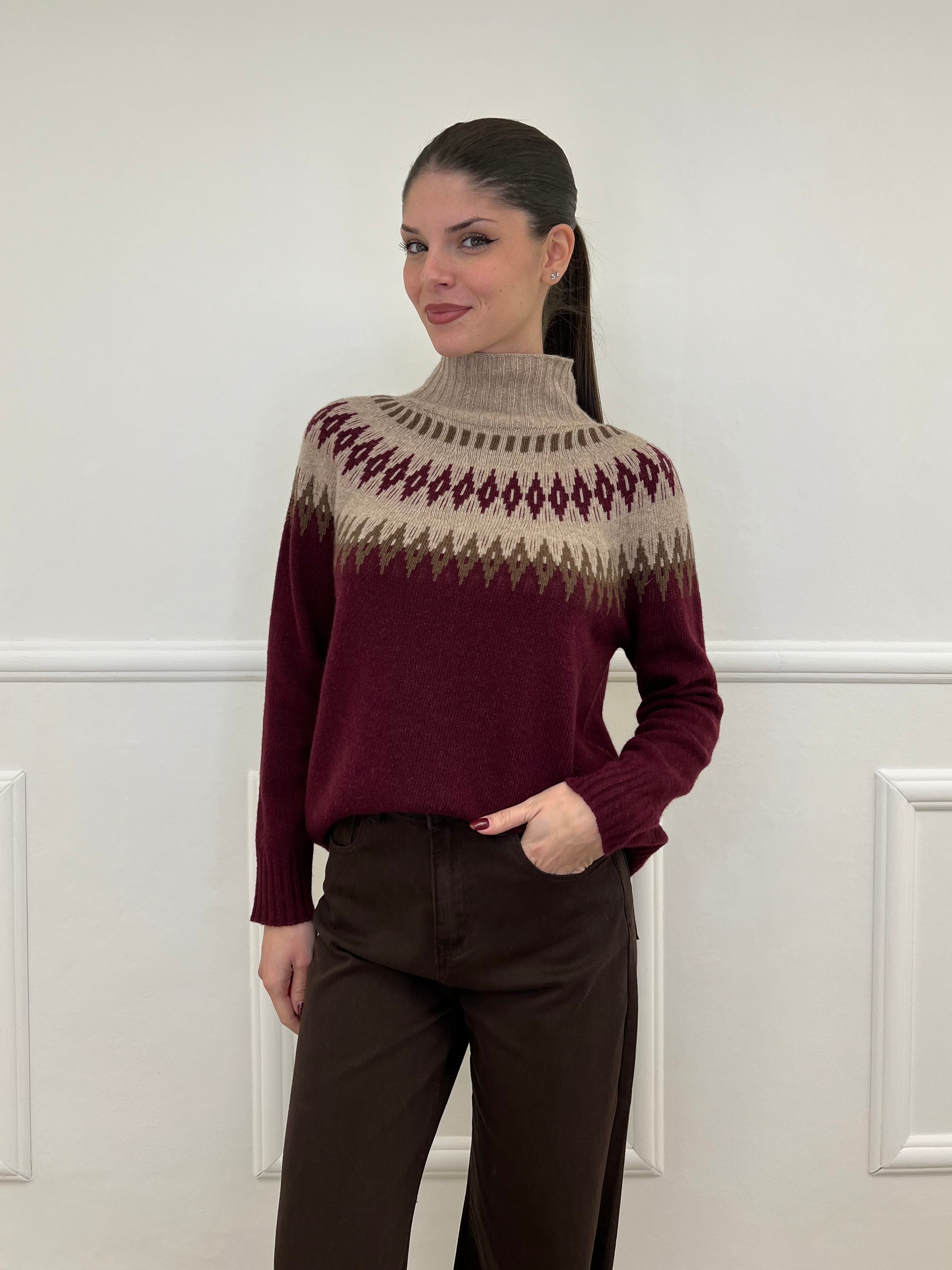 Maglia Norvegese 8240 Burgundy