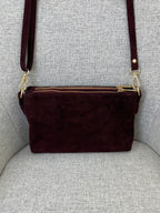 Pochette Doppia Vera Pelle Scamosciata VPB002