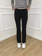 Pantalone Flare Cintura 26513 Nero