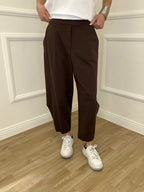 Pantalone Balloon Punto Milano 9516 Moro
