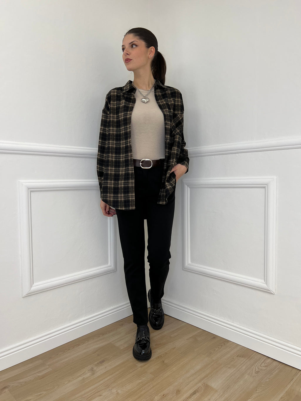 Pantalone Flanella 577 Nero