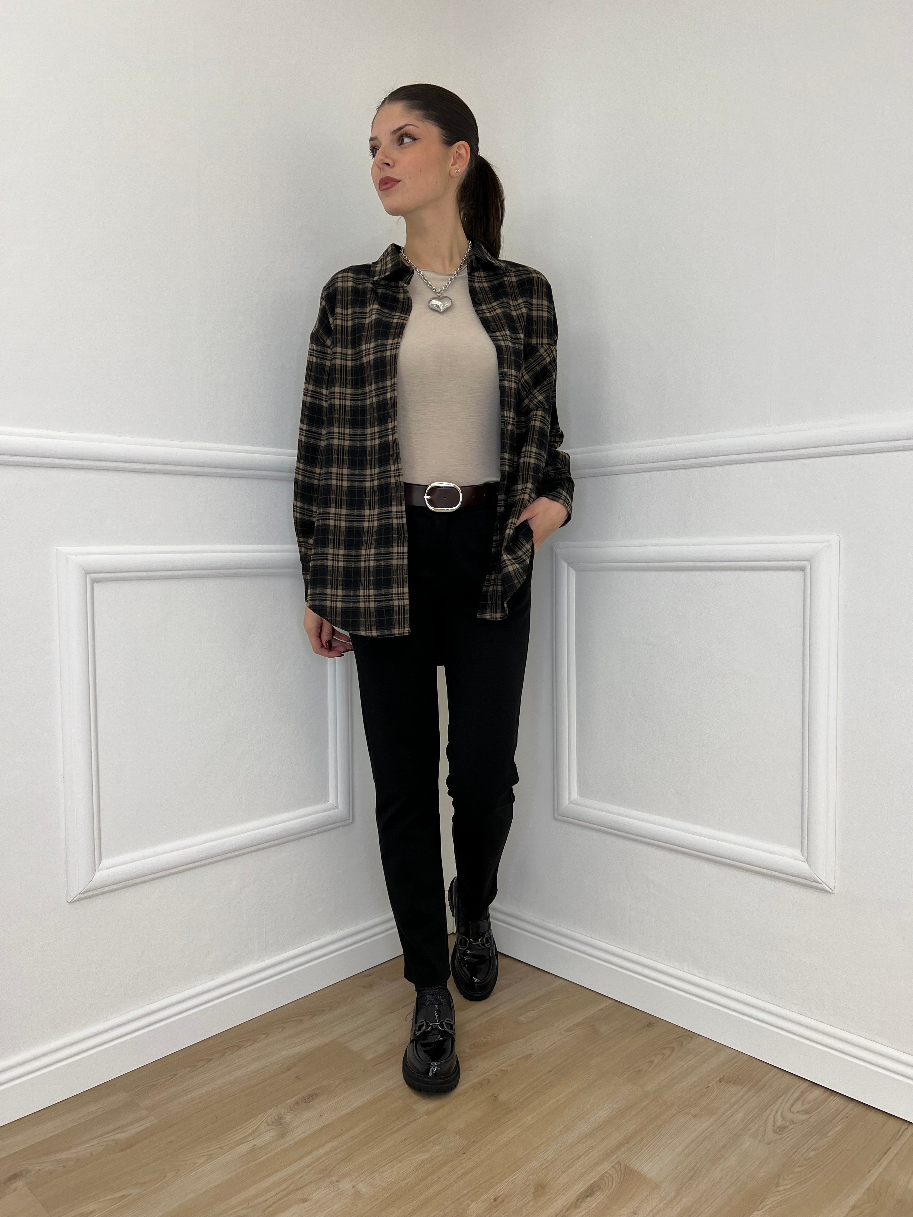 Pantalone Flanella 577 Nero