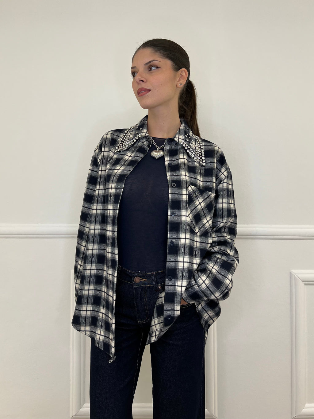 Camicia Madras Cristalli 2531 Blu