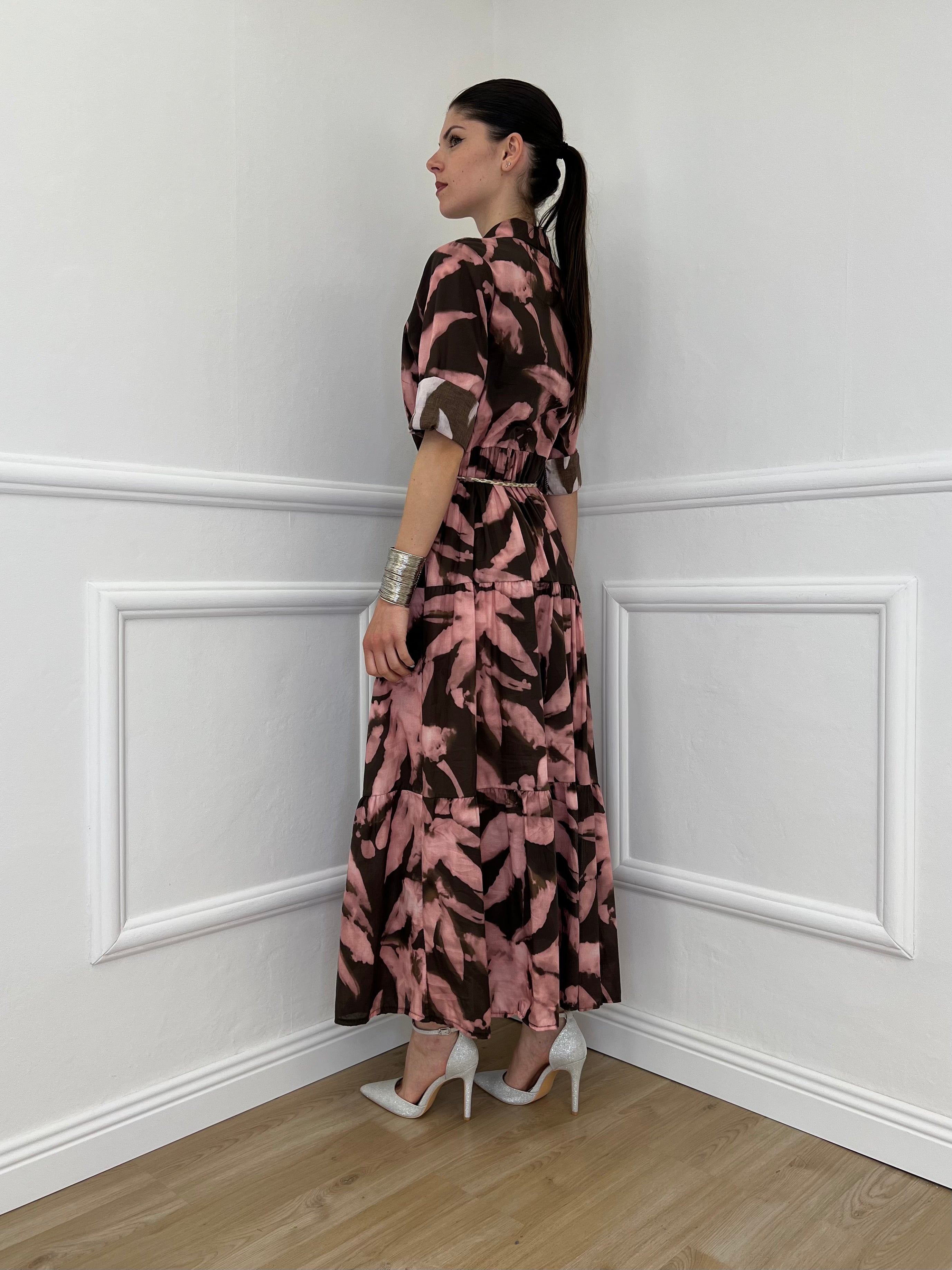 Abito Chemisier Fantasia 2118 Rosa