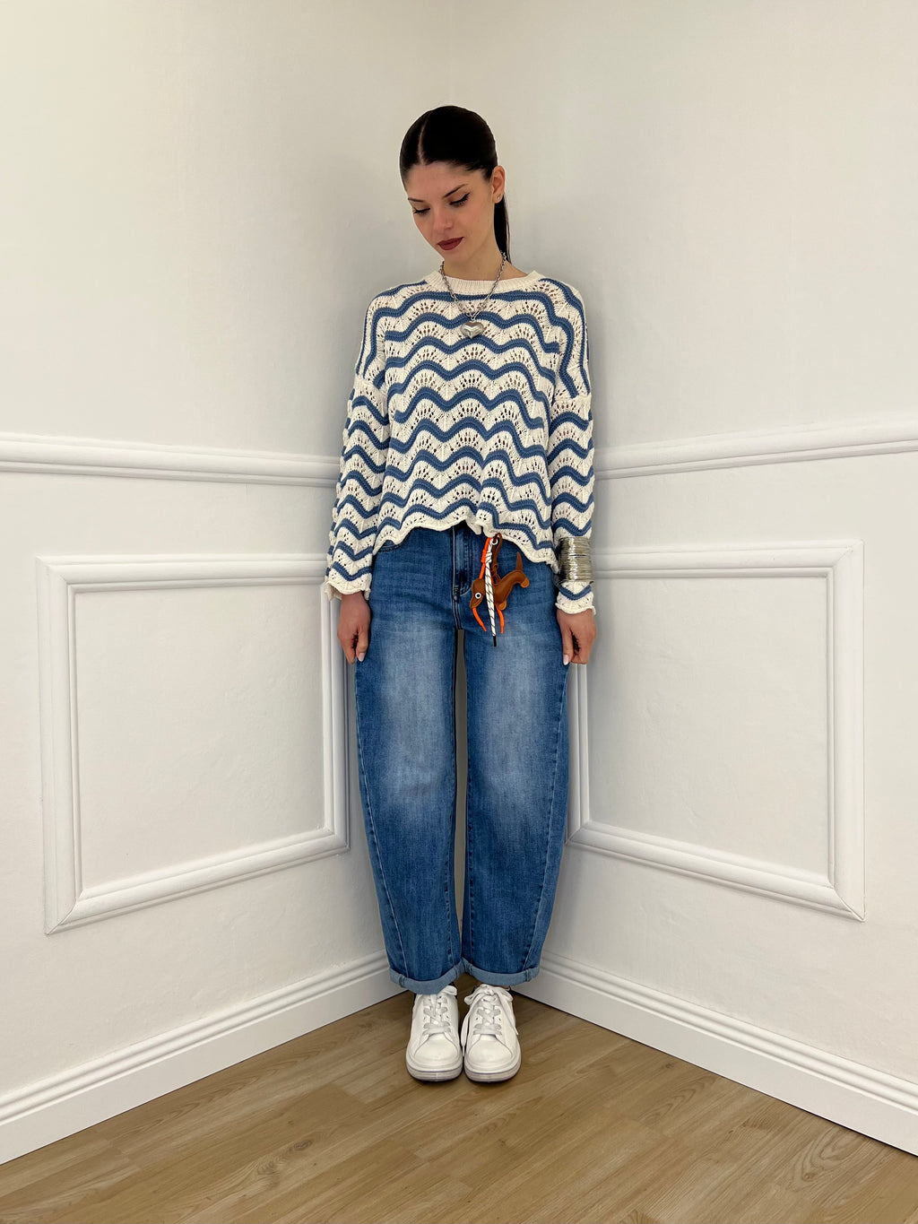 Jeans Balloon Slim 9319 Azzurro