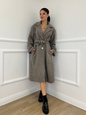 Cappotto Boucle' 81887 Taupe