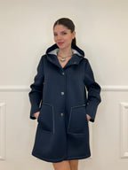 Cappotto Neoprene 1578 Blu