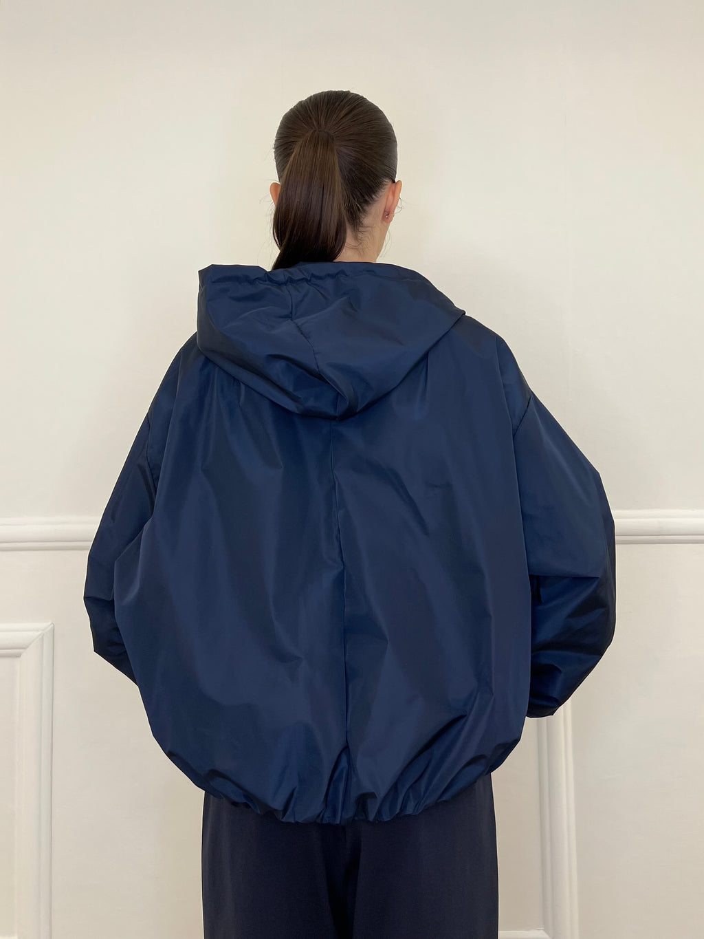 Giubbino Taffetà Cappuccio 5029 Blu