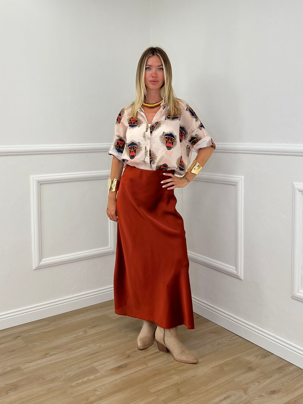 Longuette In Satin 2236 Rame