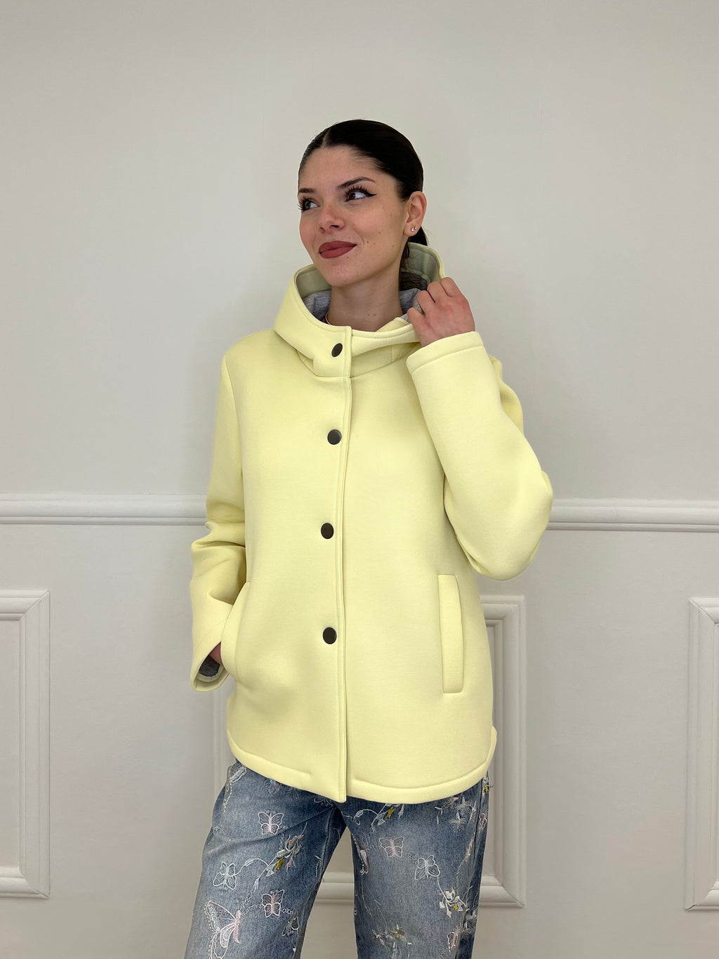 Giacca Neoprene Nido D'ape 26289 Giallo