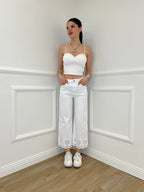 Top Con Spalline 25206 Bianco