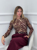 Maglia Ultralight con Cashmere Zebra a Barchetta
