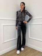 Camicia Microrete Fantasia 8928 Piombo - Bazar Abbigliamento