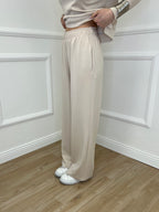 Completo Tuta Strass 036521 Ecru