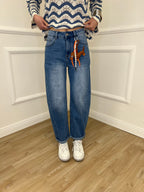 Jeans Balloon Slim 9319 Azzurro