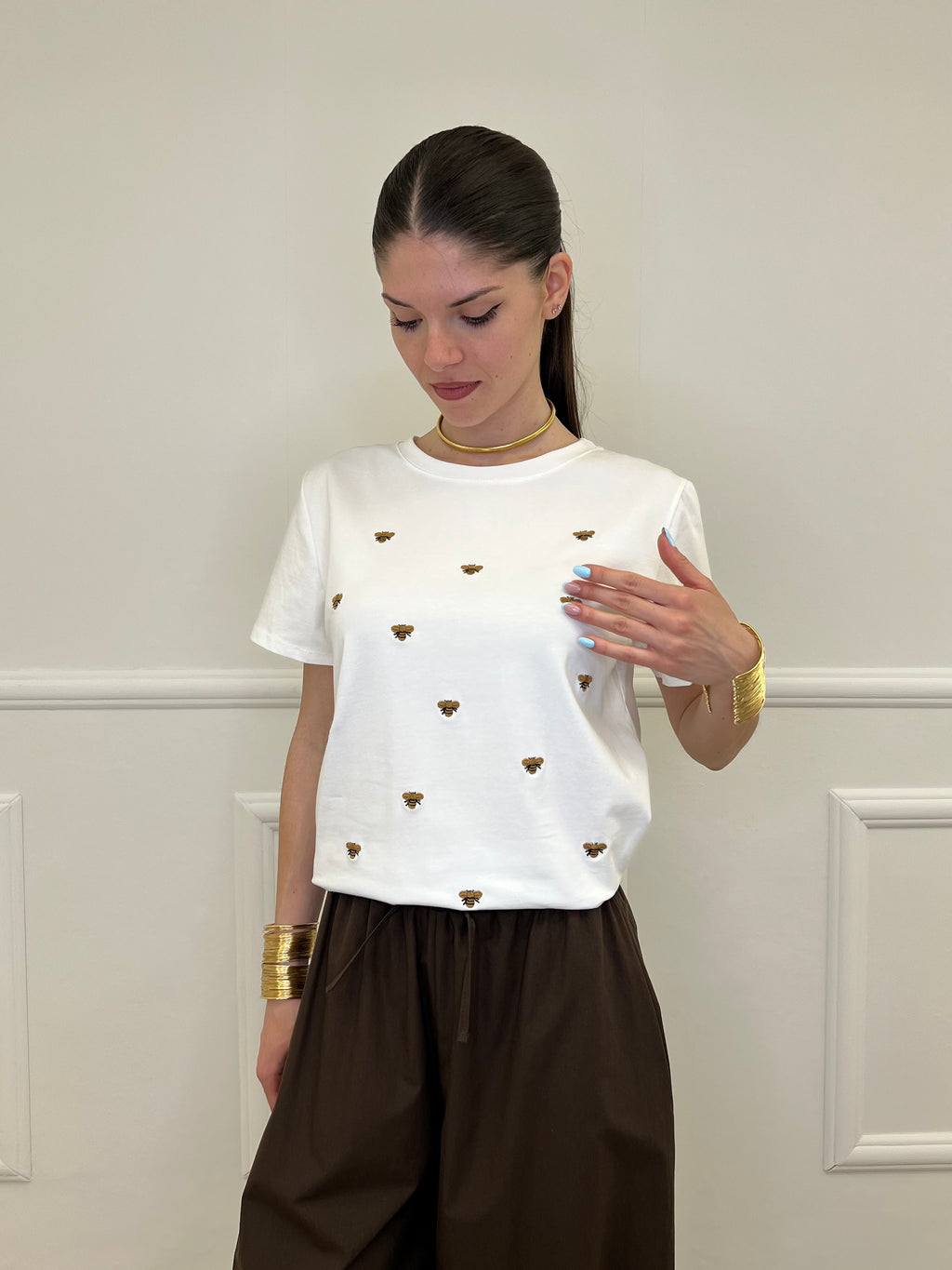 T-shirt Ricami Bee 82217
