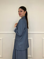 Blazer Con Fodera Gessata 216401 Avio