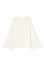Maglia Maniche Ampie Lumina LD6307 Panna